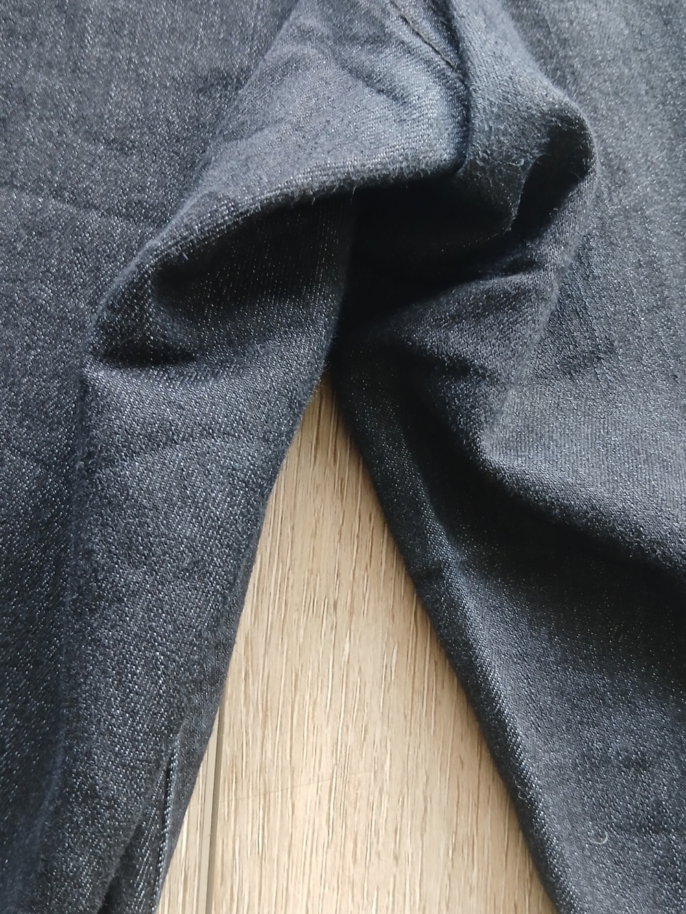 Santana Jeans Pull-On Black Denim Pants Size 16x32L Stretch Straight Leg - Picture 8 of 10